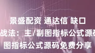 景盛配资 通达信 缺口过5不回补战法：主/副图指标公式源码免费分享